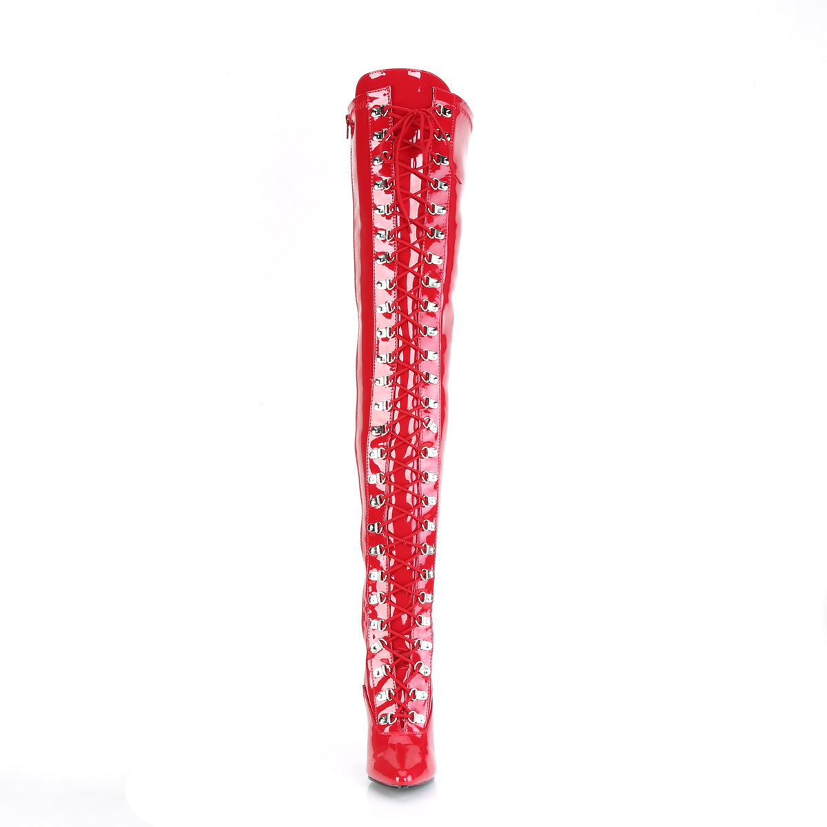 SEDUCE-3024 5" D-Ring Stretch Thigh BT, Side Zip