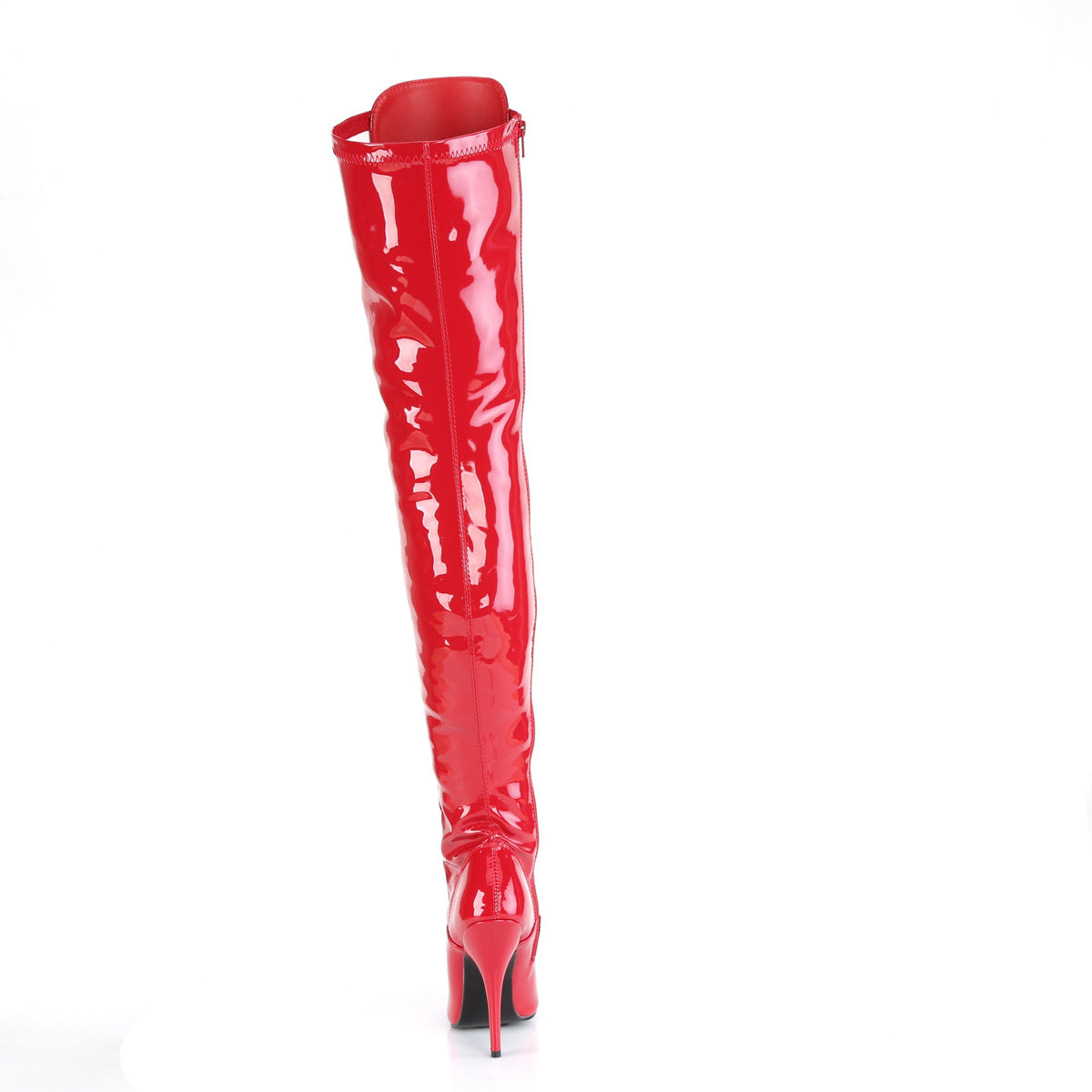 SEDUCE-3024 5" D-Ring Stretch Thigh BT, Side Zip