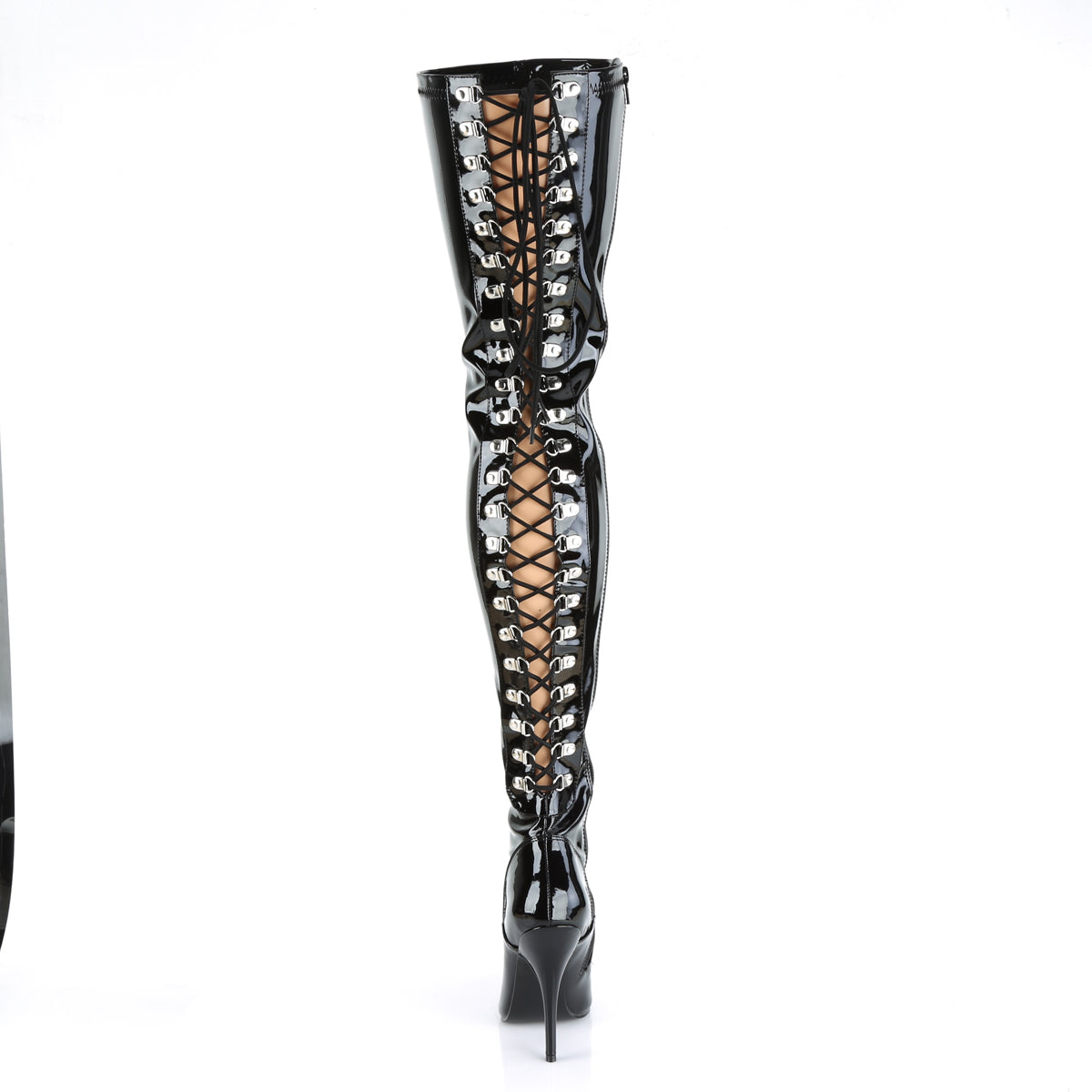 SEDUCE-3063 5" Open Back D-Ring Stretch Thigh BT