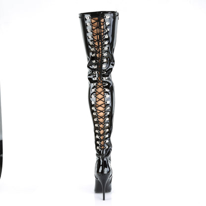 SEDUCE-3063 5" Open Back D-Ring Stretch Thigh BT