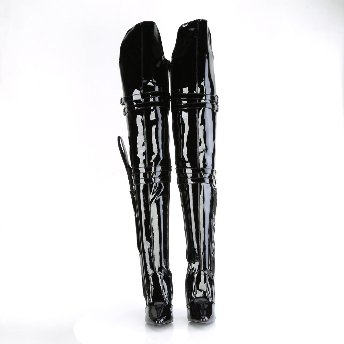 SEDUCE-3080 5" Heel Thigh High Boot w/ Buckle Strap