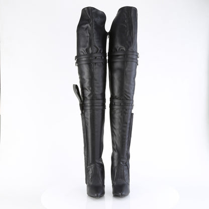 SEDUCE-3080 5" Heel Thigh High Boot w/ Buckle Strap