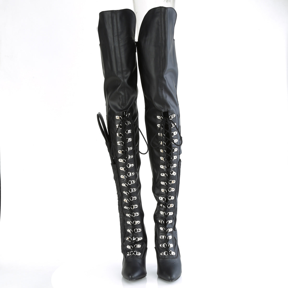 SEDUCE-3082 *5" Heel Lace-Up Thigh High Boot