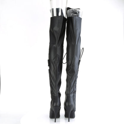 SEDUCE-3082 *5" Heel Lace-Up Thigh High Boot
