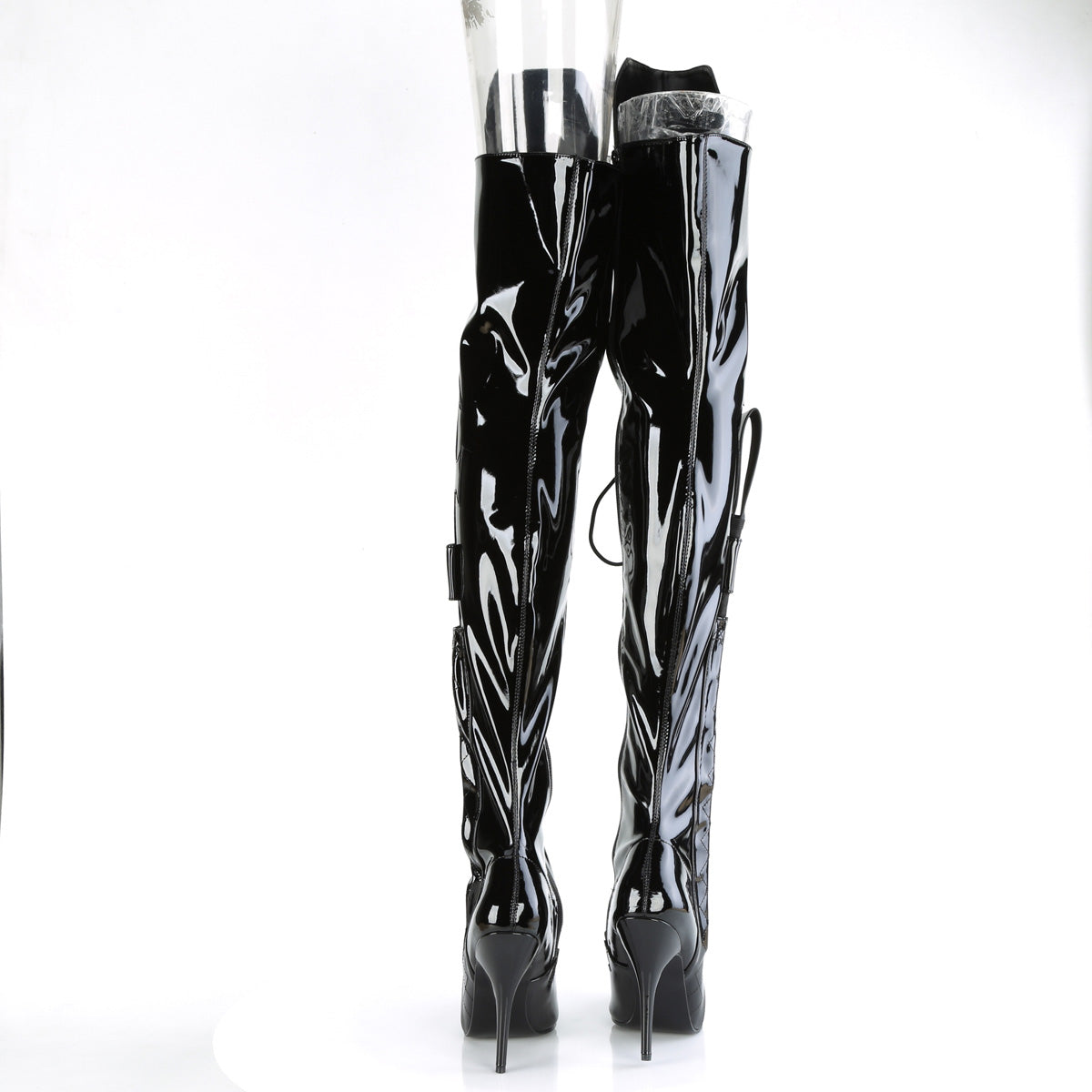 SEDUCE-3082 *5" Heel Lace-Up Thigh High Boot