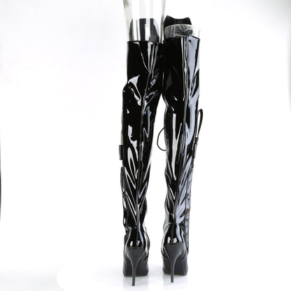 SEDUCE-3082 *5" Heel Lace-Up Thigh High Boot