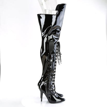 SEDUCE-3082 *5" Heel Lace-Up Thigh High Boot