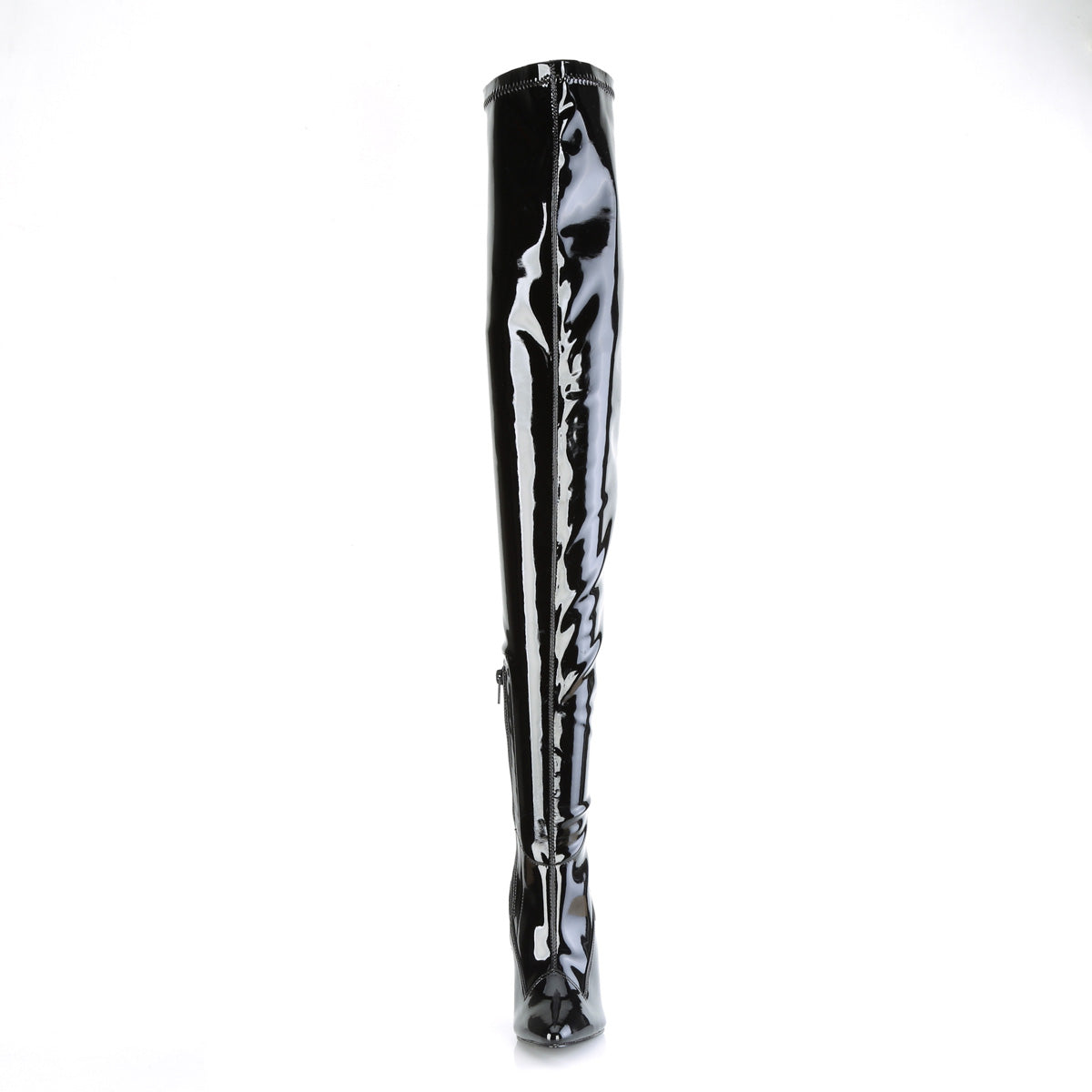 SEDUCE-4000SLT 5" Heel Lace Back Stretch Crotch Boot, Side Zip