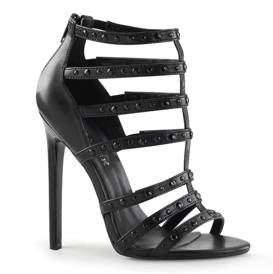 SEXY-15 *5" Heel Strappy T-Strap Sandal, Back Zip