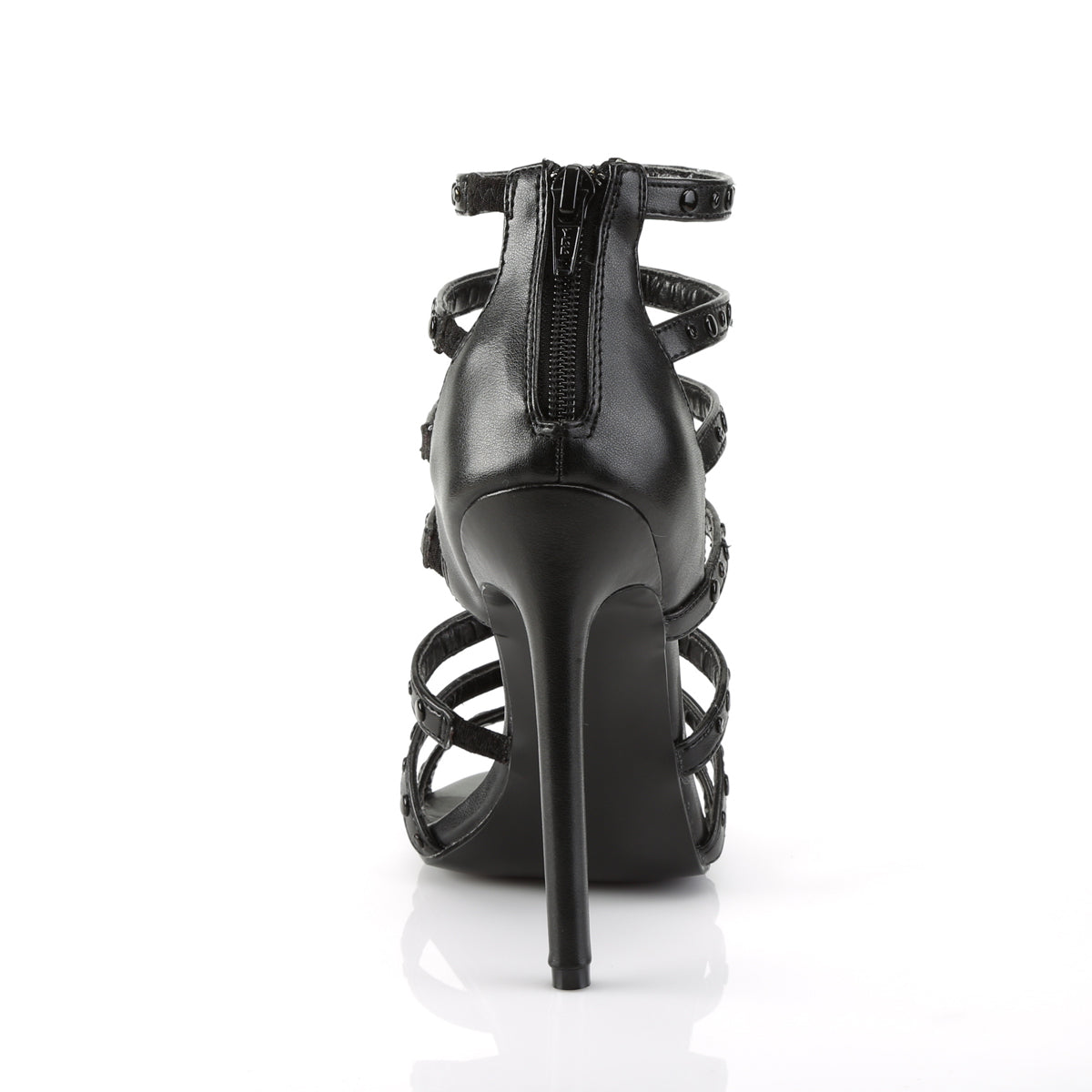 SEXY-15 *5" Heel Strappy T-Strap Sandal, Back Zip