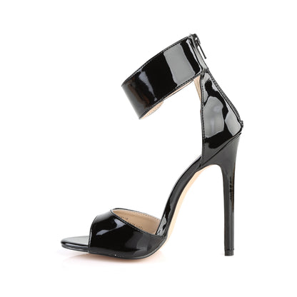 SEXY-19 *5" Heel Closed Back Ankle Strap Sandal, Back Zip