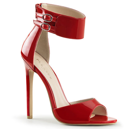 SEXY-19 *5" Heel Closed Back Ankle Strap Sandal, Back Zip
