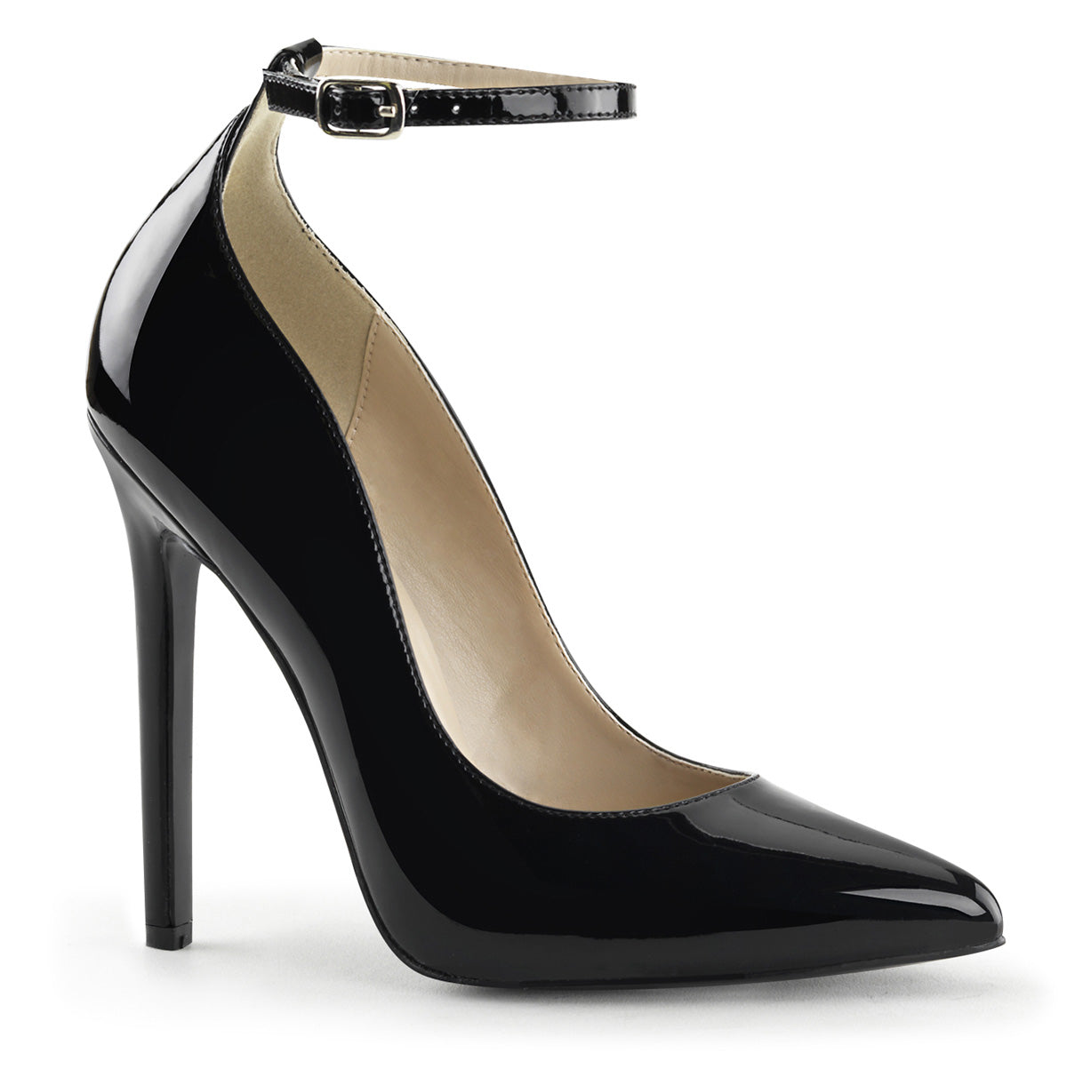 SEXY-23 5" Heel Ankle Strap Pointed Toe Pump