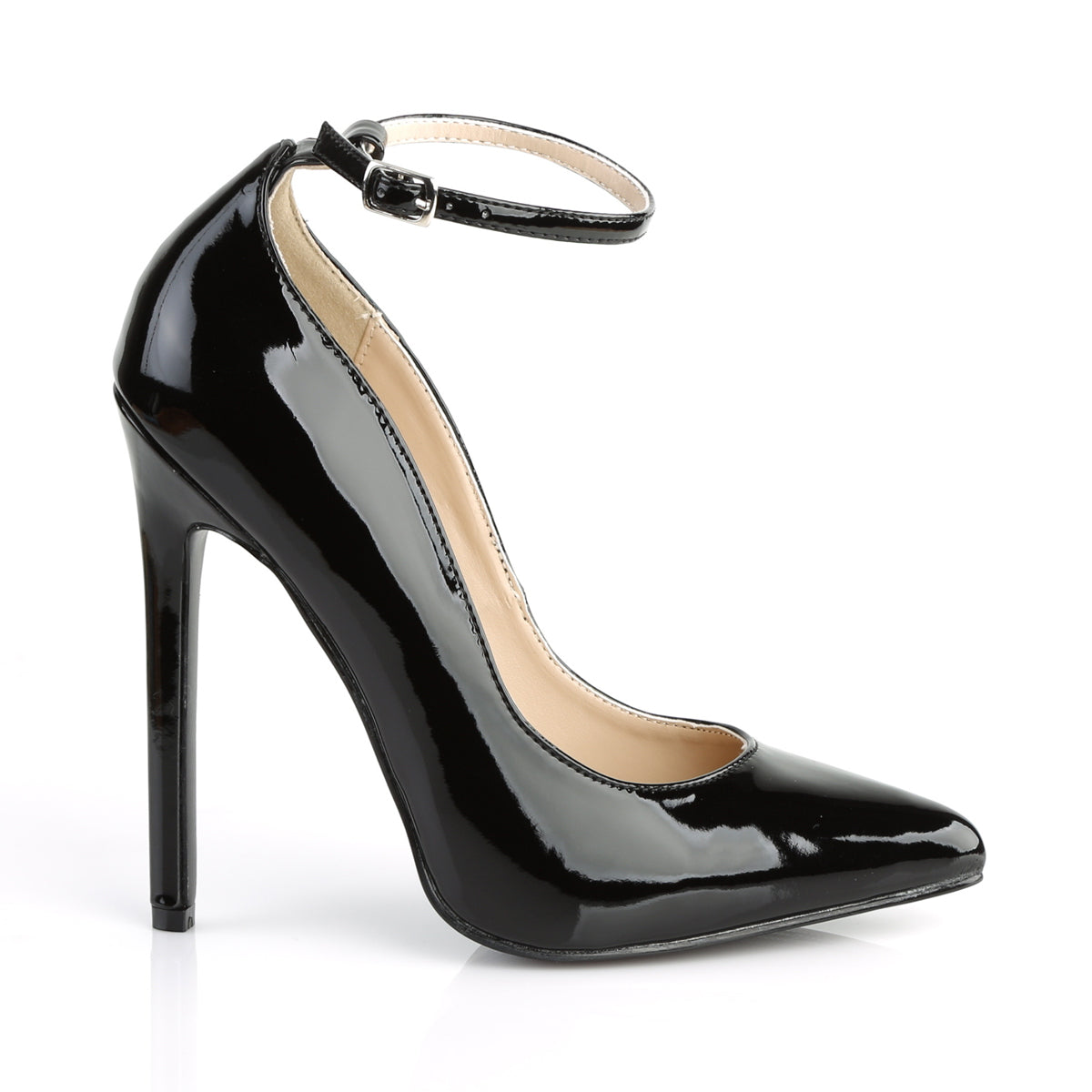 SEXY-23 5" Heel Ankle Strap Pointed Toe Pump