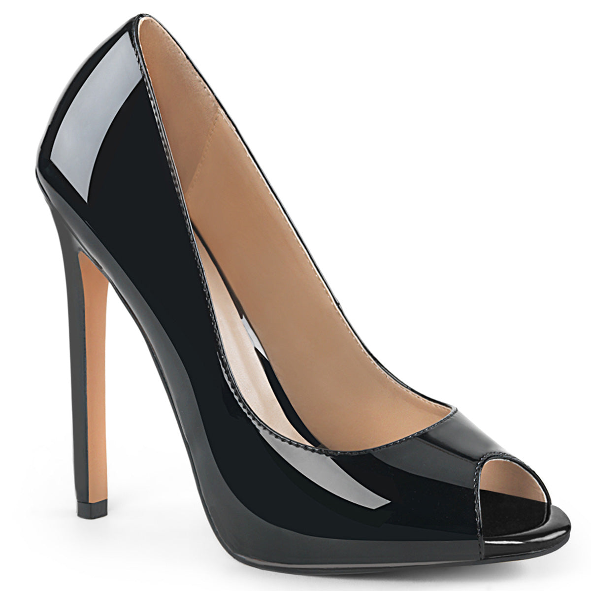 SEXY-42 5" Heel, 1/4" PF Peep Toe Pump
