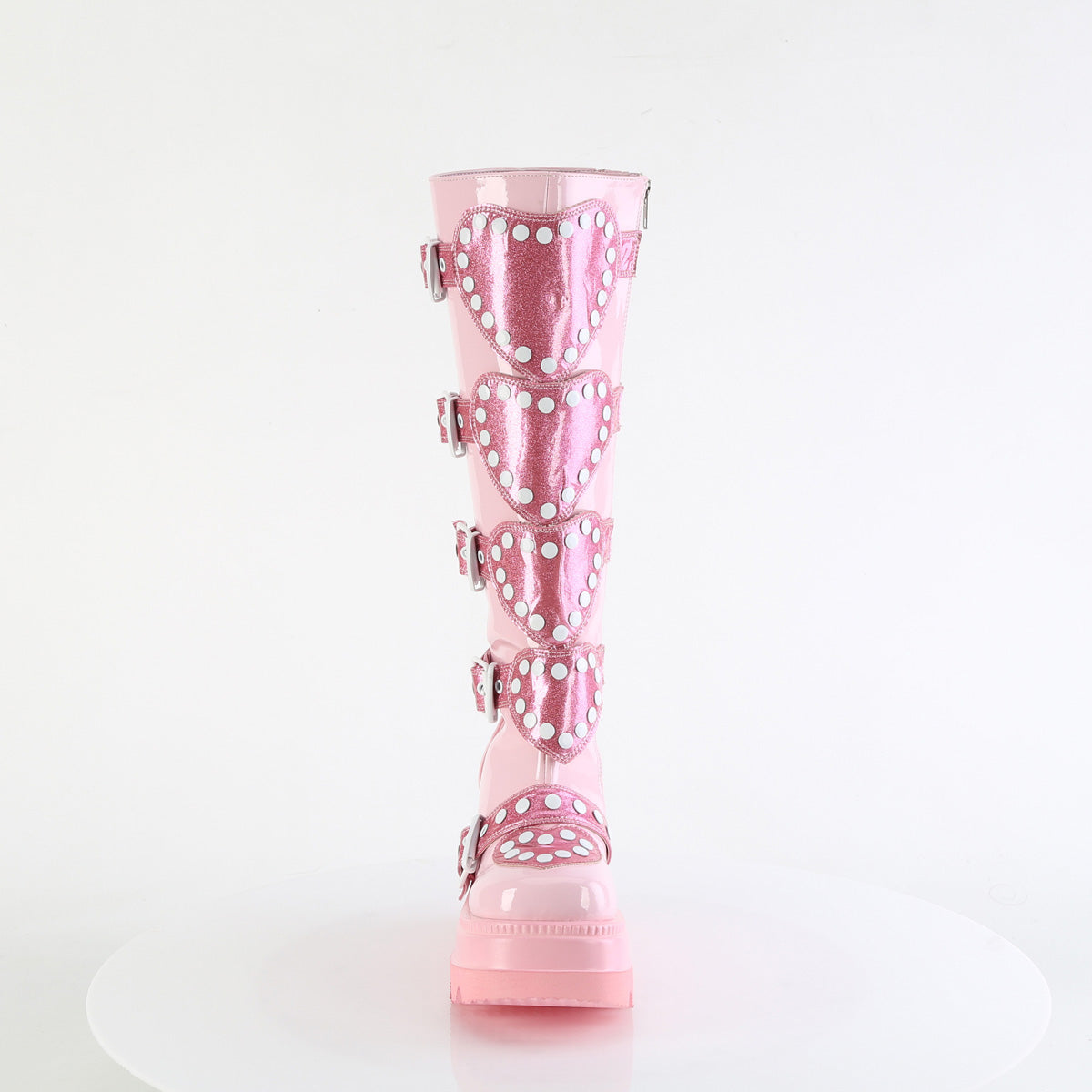 SHAKER-210 *4 1/2" Wedge PF Knee High Boot, Side Zip
