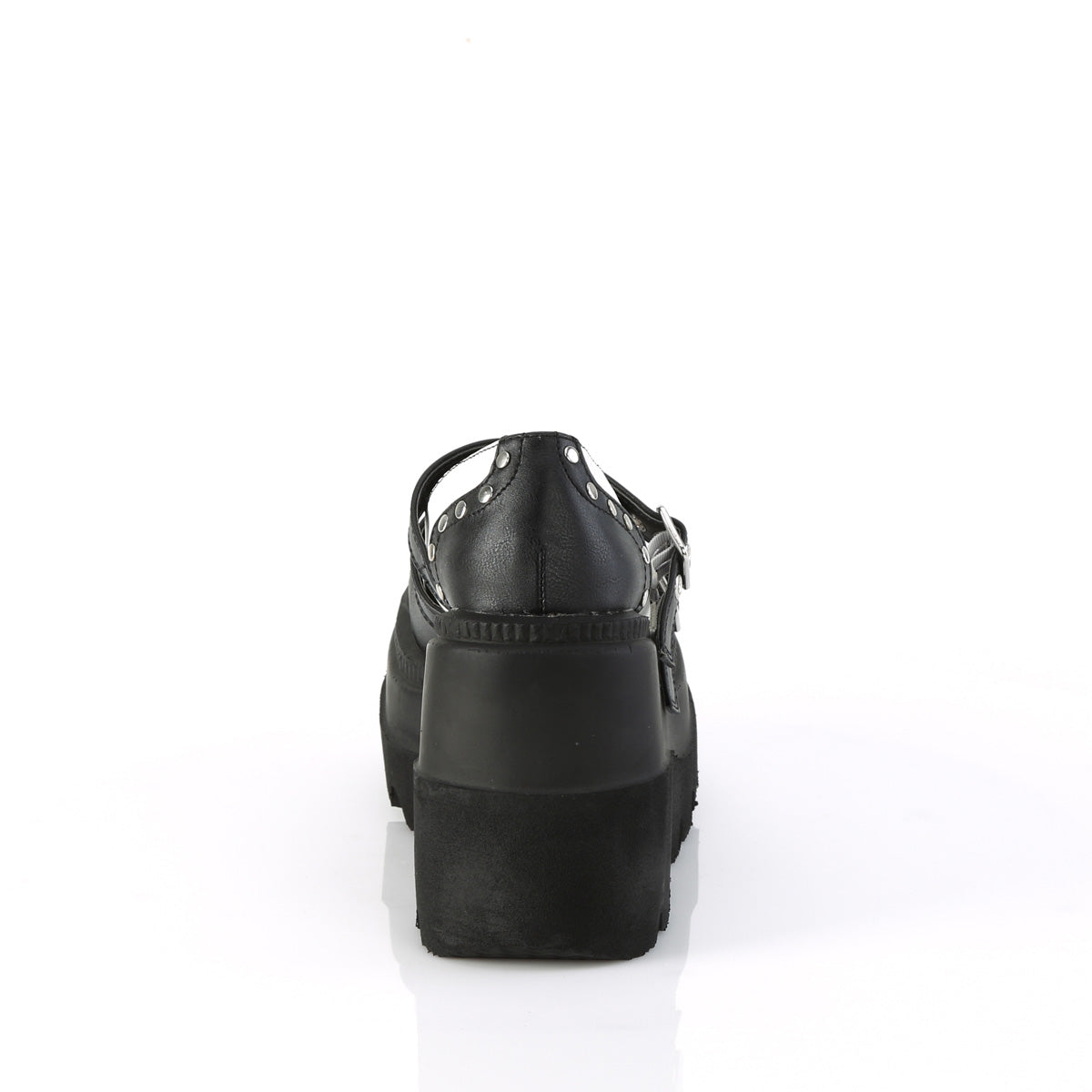 SHAKER-27 *4 1/2" Wedge PF Double Strap Maryjane