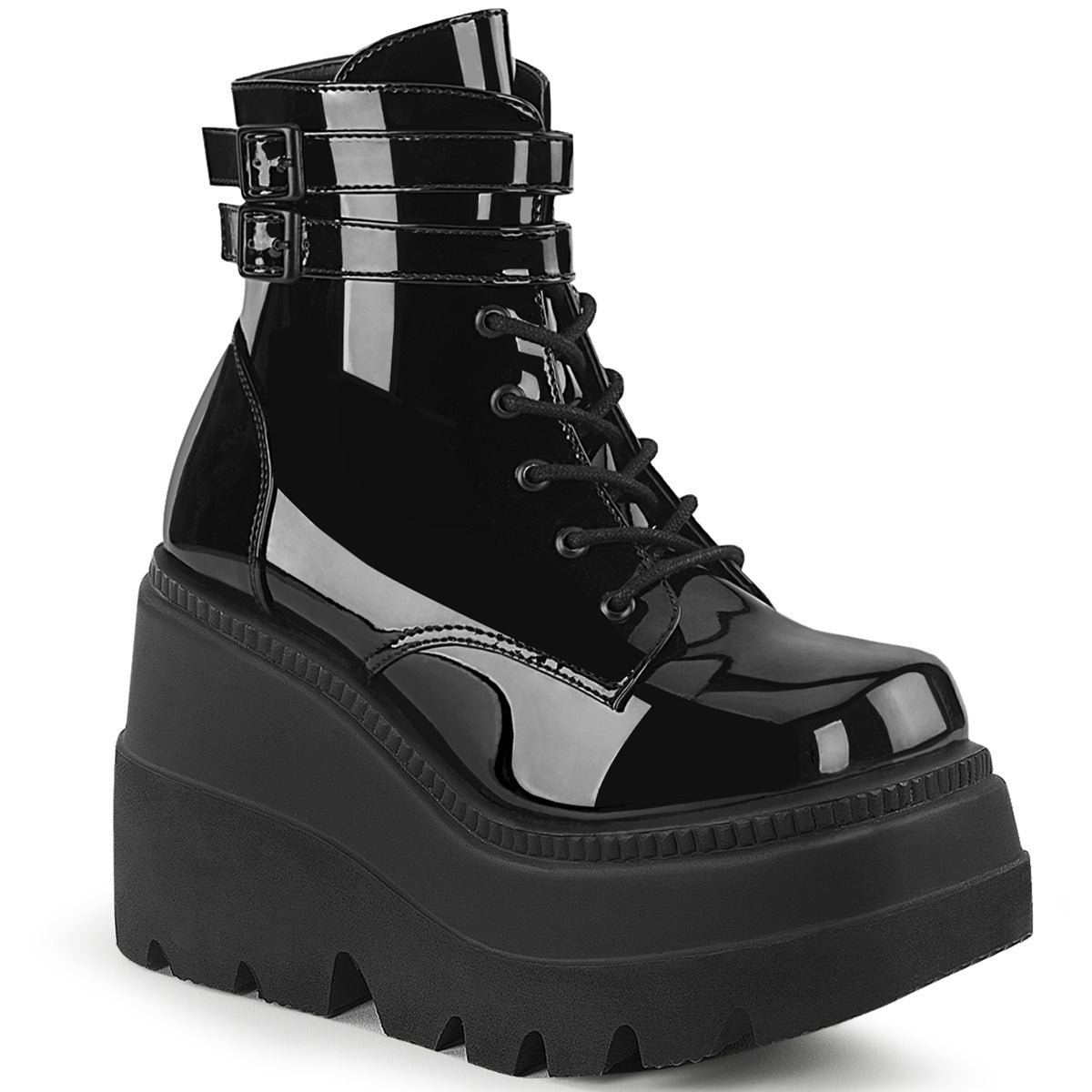 SHAKER-52 4 1/2" Wedge PF Ankle Boot, Side Zip