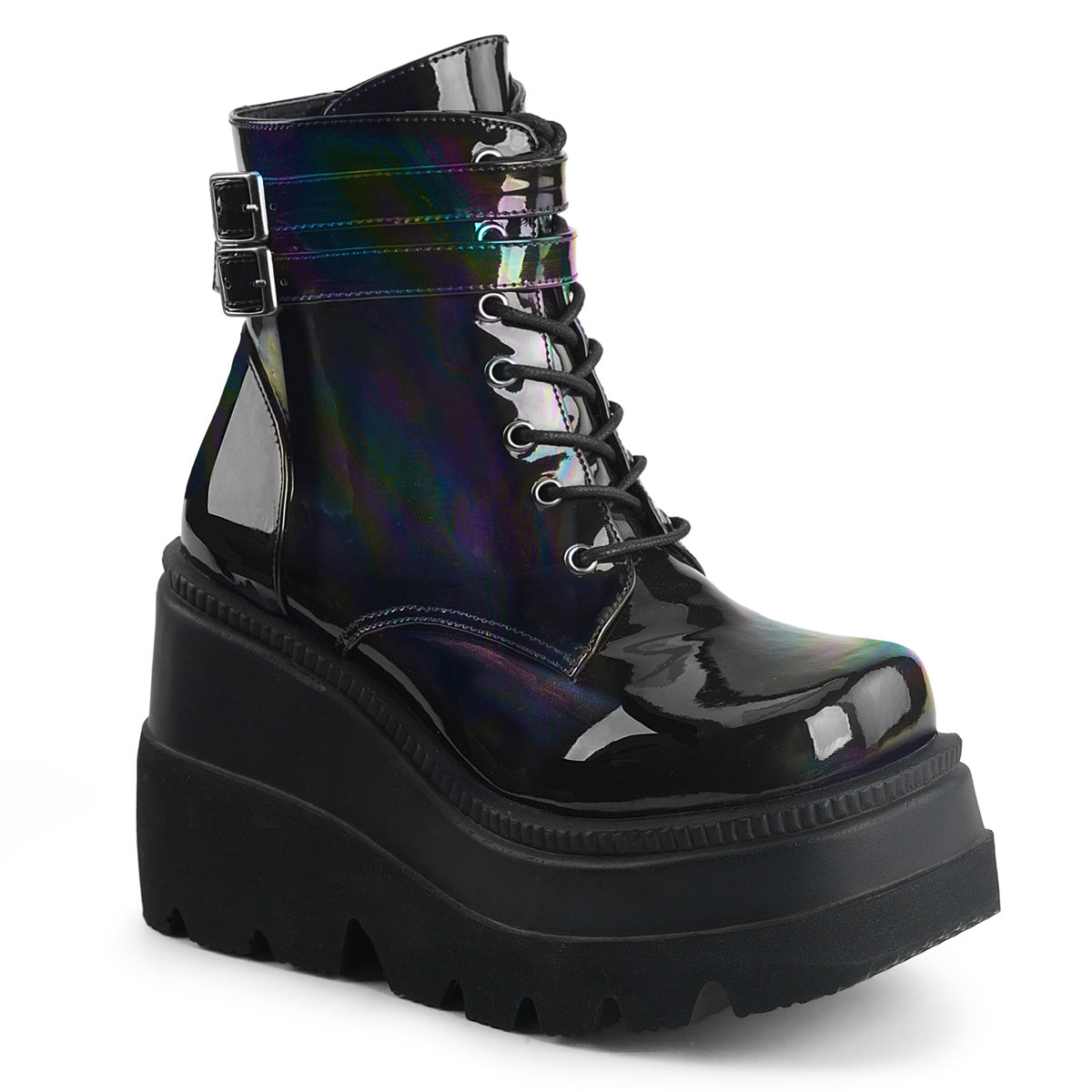 SHAKER-52 4 1/2" Wedge PF Ankle Boot, Side Zip