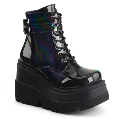 SHAKER-52 4 1/2" Wedge PF Ankle Boot, Side Zip