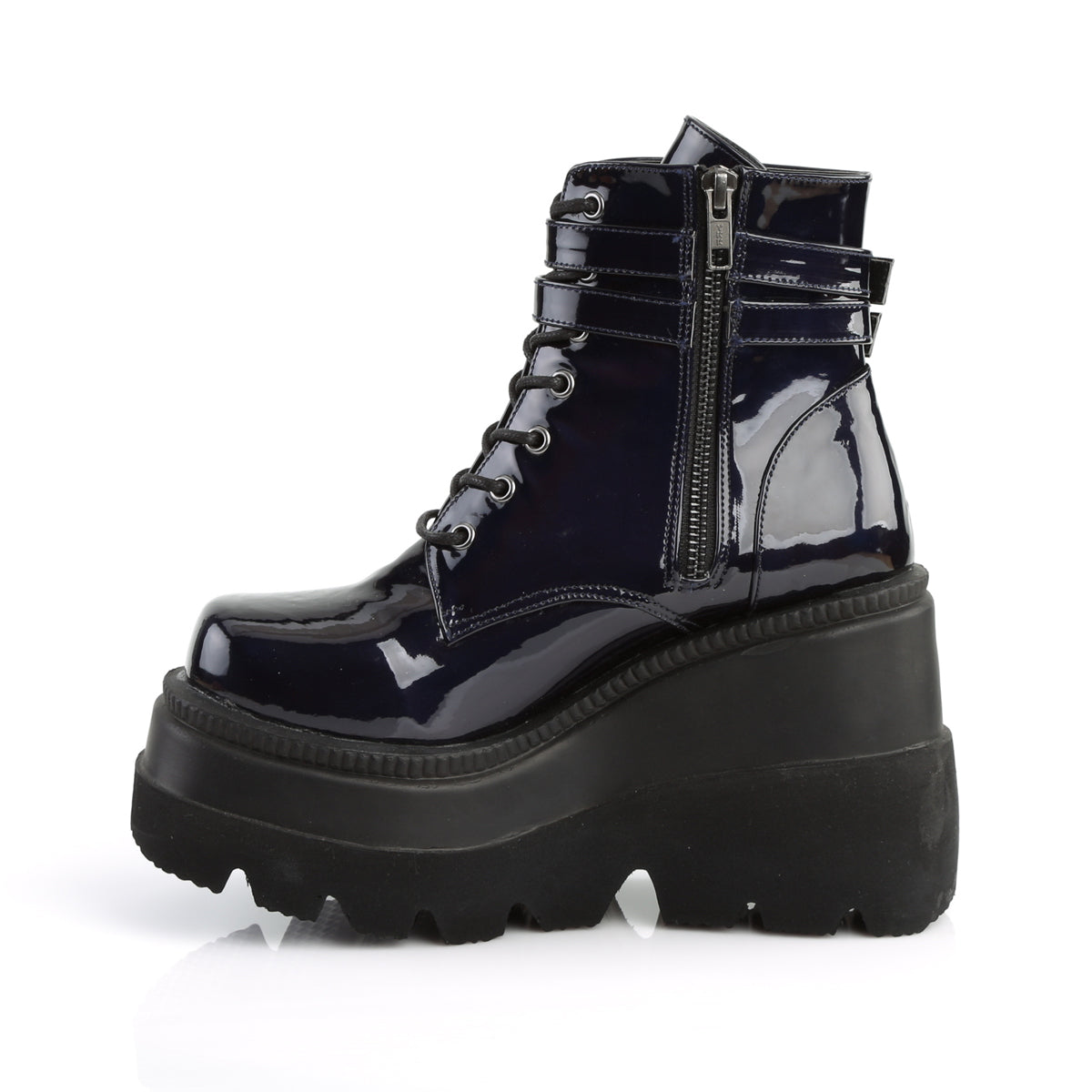 SHAKER-52 4 1/2" Wedge PF Ankle Boot, Side Zip