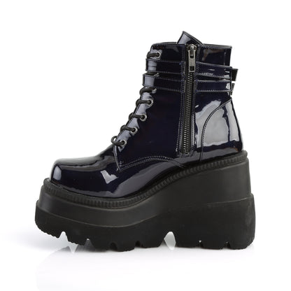 SHAKER-52 4 1/2" Wedge PF Ankle Boot, Side Zip