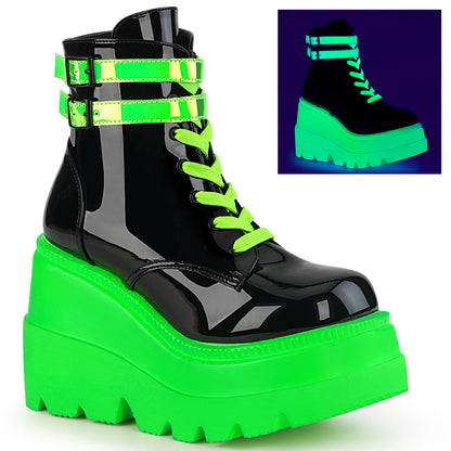 SHAKER-52 4 1/2" Wedge PF Ankle Boot, Side Zip