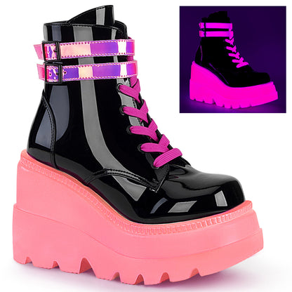 SHAKER-52 4 1/2" Wedge PF Ankle Boot, Side Zip