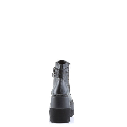 SHAKER-52 *4 1/2" Wedge PF Ankle Boot, Side Zip