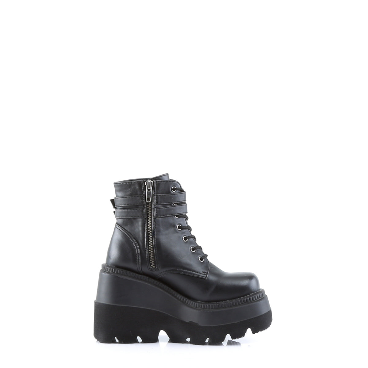 SHAKER-52 *4 1/2" Wedge PF Ankle Boot, Side Zip