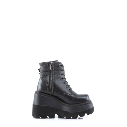 SHAKER-52 *4 1/2" Wedge PF Ankle Boot, Side Zip