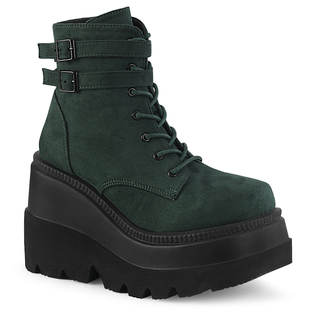 SHAKER-52 *4 1/2" Wedge PF Ankle Boot, Side Zip