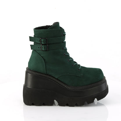 SHAKER-52 *4 1/2" Wedge PF Ankle Boot, Side Zip