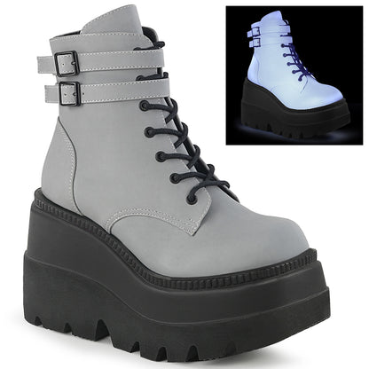 SHAKER-52 4 1/2" Wedge PF Ankle Boot, Side Zip