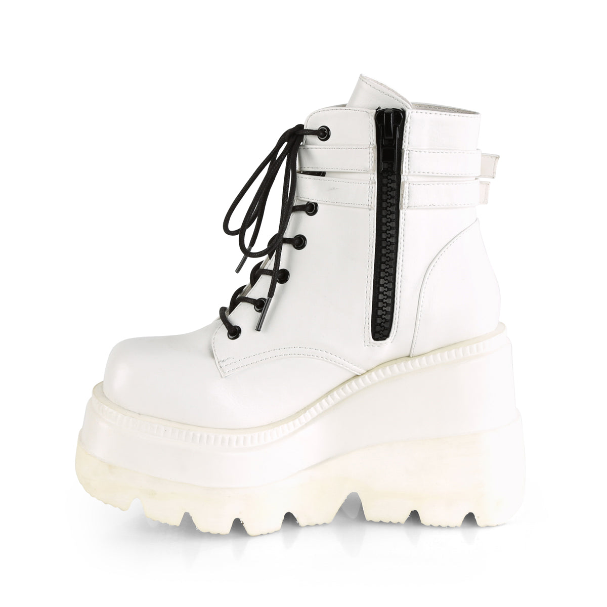 SHAKER-52 4 1/2" Wedge PF Ankle Boot, Side Zip