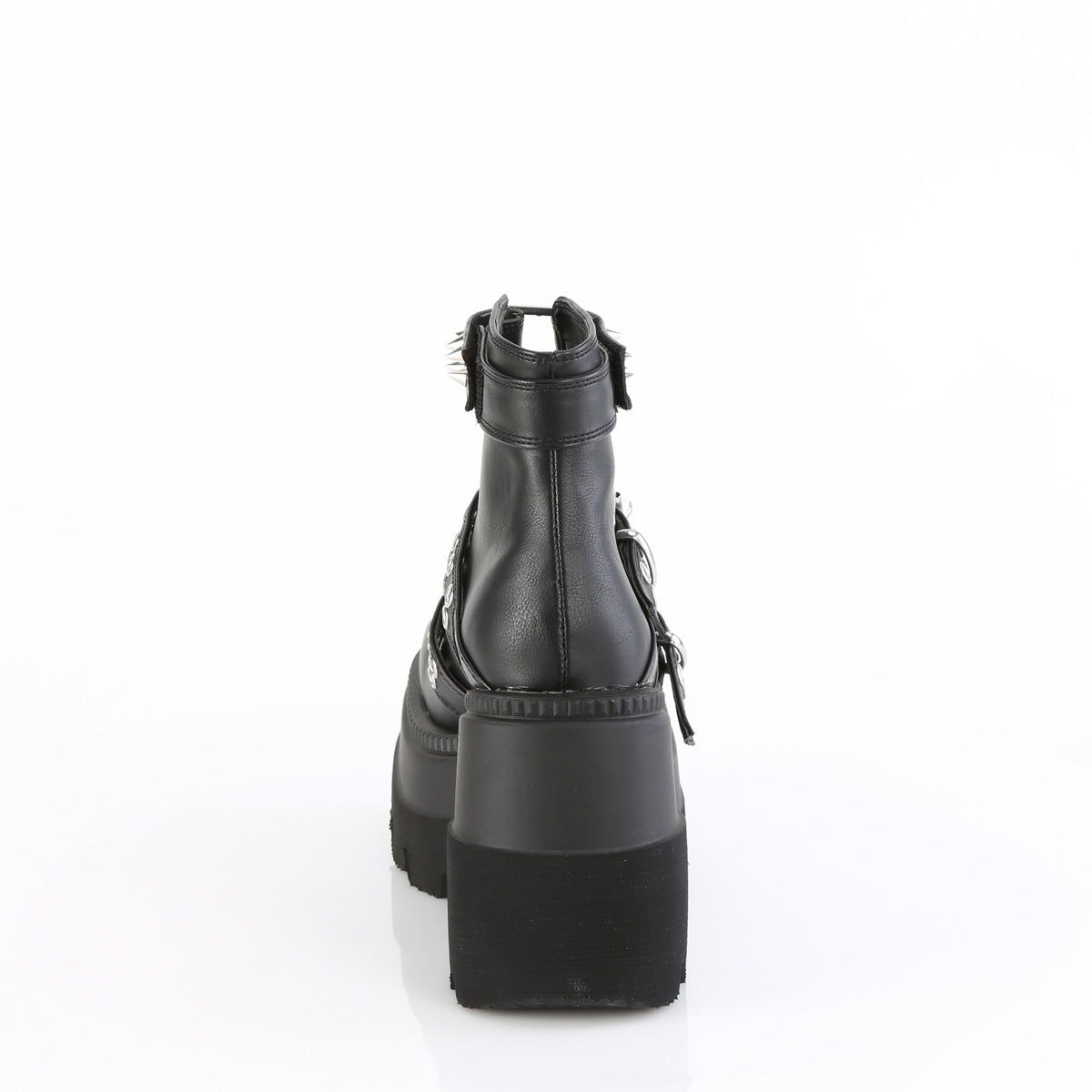 SHAKER-62 *4 1/2" Wedge Platform Cage Bootie, Back Zip