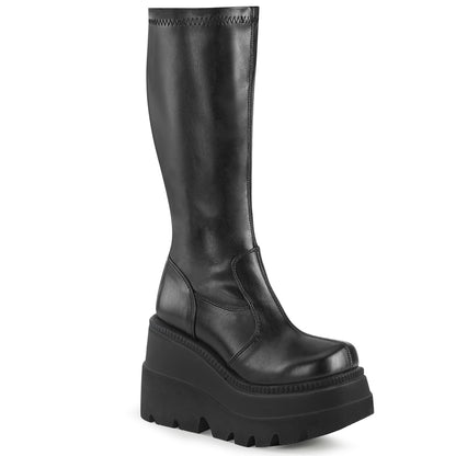 SHAKER-65 4 1/2" Wedge PF STR Knee High Boot, Back Zip