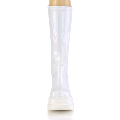 SHAKER-65 4 1/2" Wedge PF STR Knee High Boot, Back Zip