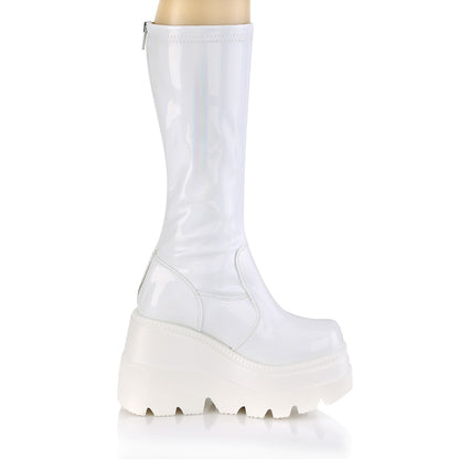 SHAKER-65 4 1/2" Wedge PF STR Knee High Boot, Back Zip