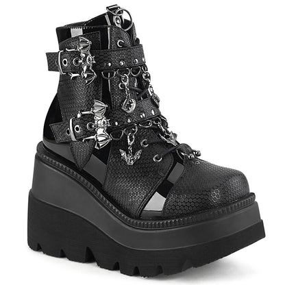 SHAKER-66 4 1/2" Wedge PF Ankle Boot, Side Zip