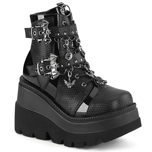 SHAKER-66 4 1/2" Wedge PF Ankle Boot, Side Zip