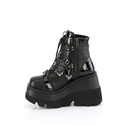 SHAKER-66 4 1/2" Wedge PF Ankle Boot, Side Zip