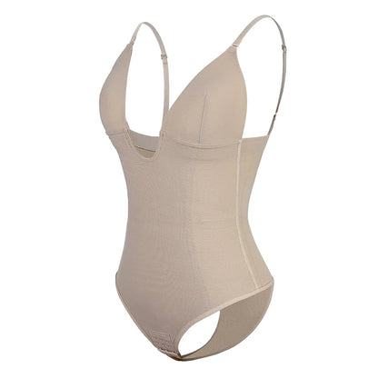 Women’s Low-Back Shapewear Backless Strapless Bridal Bodysuit