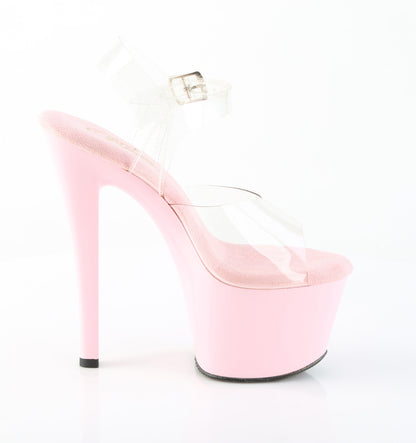 SKY-308 7" Heel, 2 3/4" PF Ankle Strap Sandal