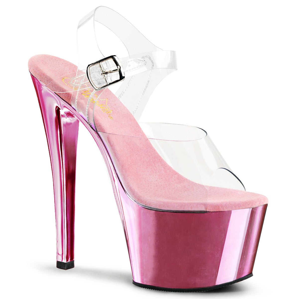 SKY-308 7" Heel, 2 3/4" PF Ankle Strap Sandal