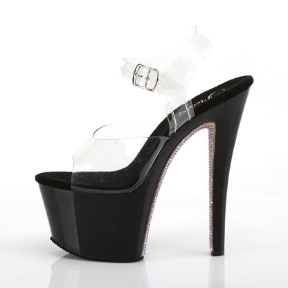 SKY-308CRS 7" Heel, 2 3/4" PF Ankle Strap Sandal