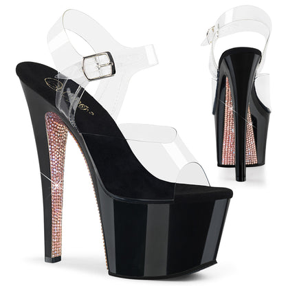 SKY-308CRS 7" Heel, 2 3/4" PF Ankle Strap Sandal