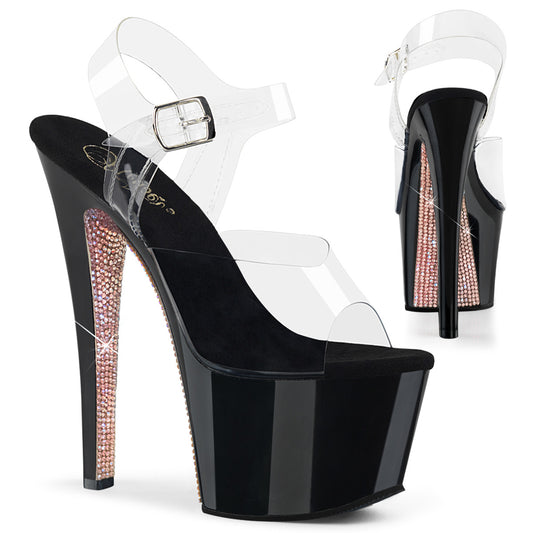 SKY-308CRS 7" Heel, 2 3/4" PF Ankle Strap Sandal
