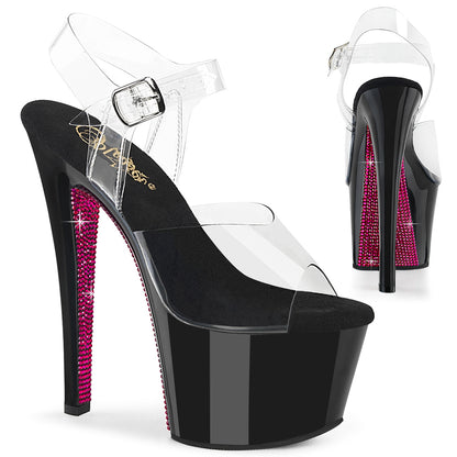SKY-308CRS 7" Heel, 2 3/4" PF Ankle Strap Sandal