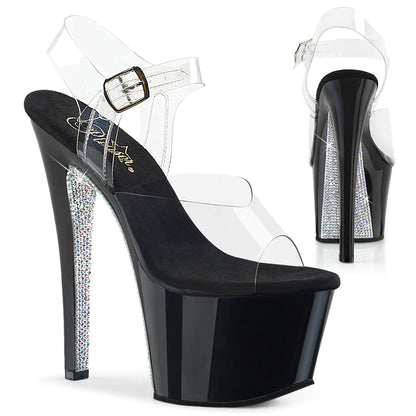 SKY-308CRS 7" Heel, 2 3/4" PF Ankle Strap Sandal